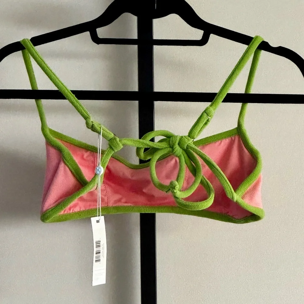 NWT Frankies Harmony Terry Bikini Swim Top